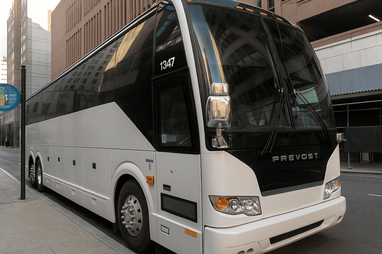 a New Brunswick Charter Bus coach bus