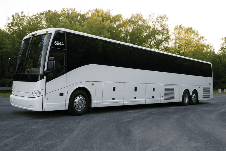 exterior of New Brunswick Charter Bus coach bus