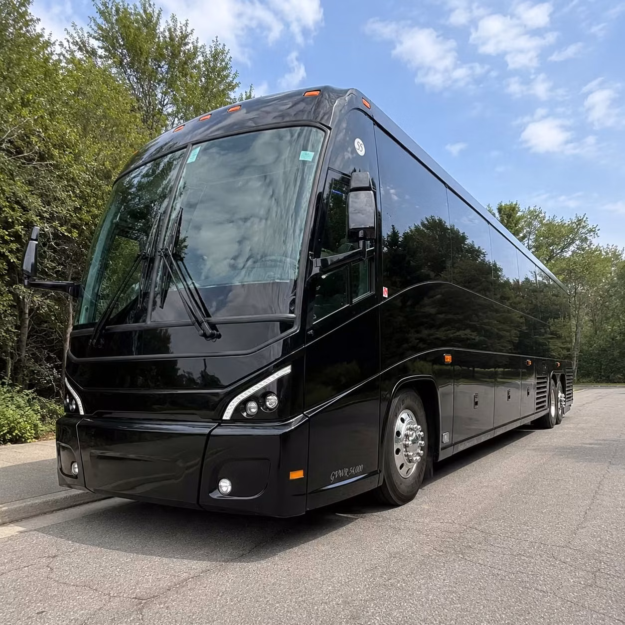56 passenger charter bus